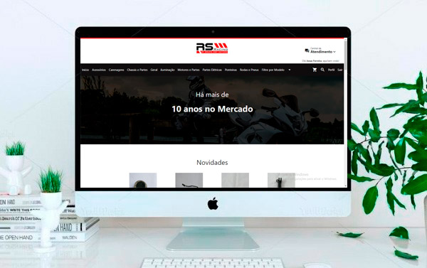 criar Loja virtual de peças de motos e carros