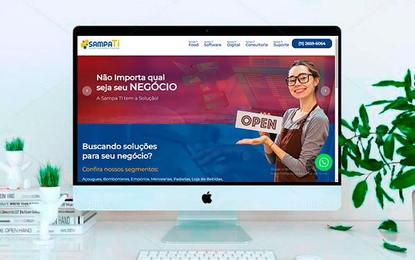 Site para empresas de consultoria - Sampa TI